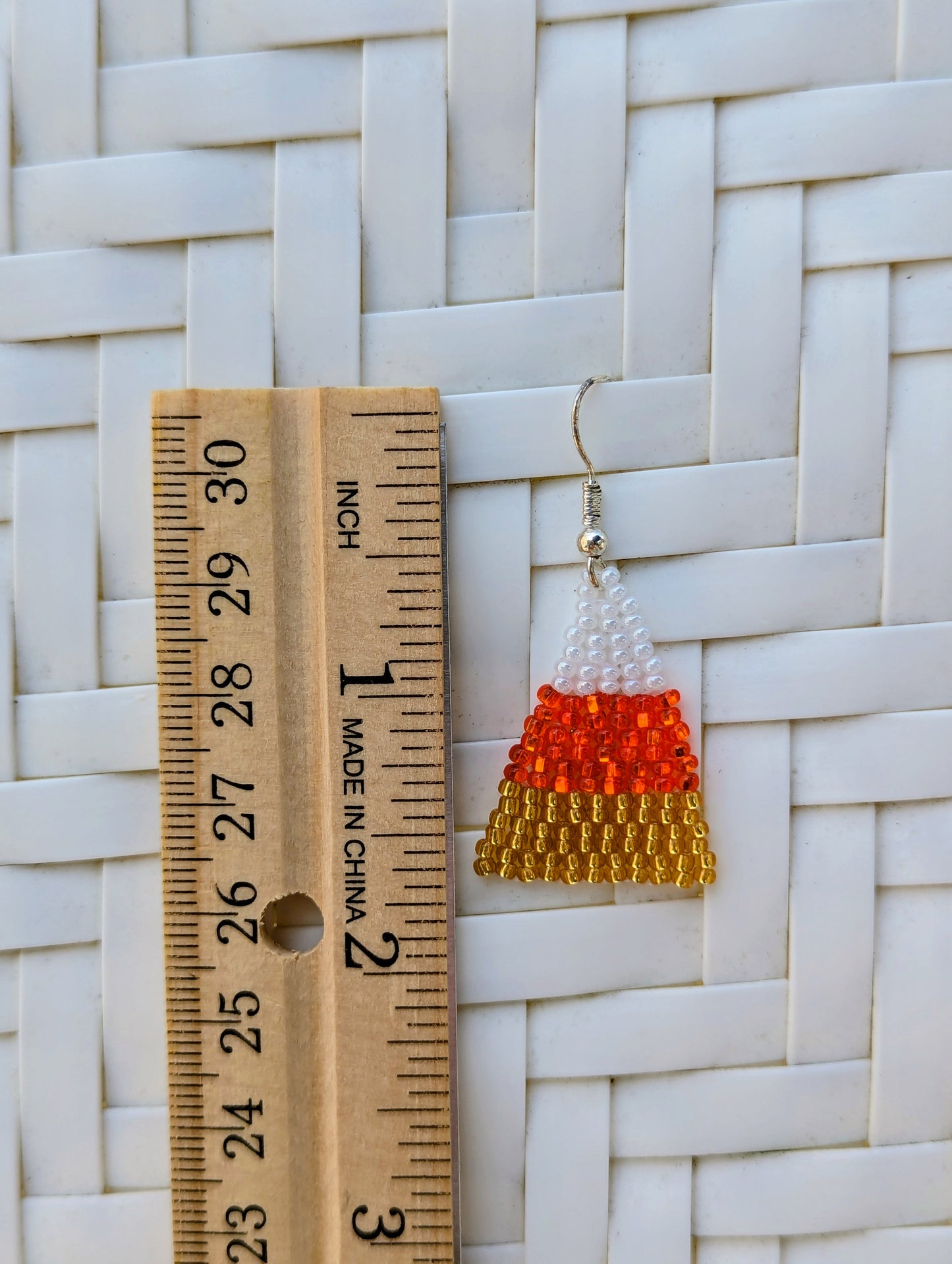 Candy Corn sparkle earrings