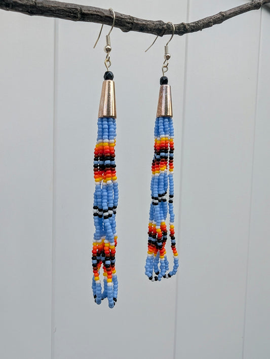 Periwinkle fire tassels